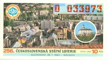 los 256. Československá státní loterie 1983 - los