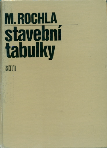 Stavební tabulky - Rochla Milan